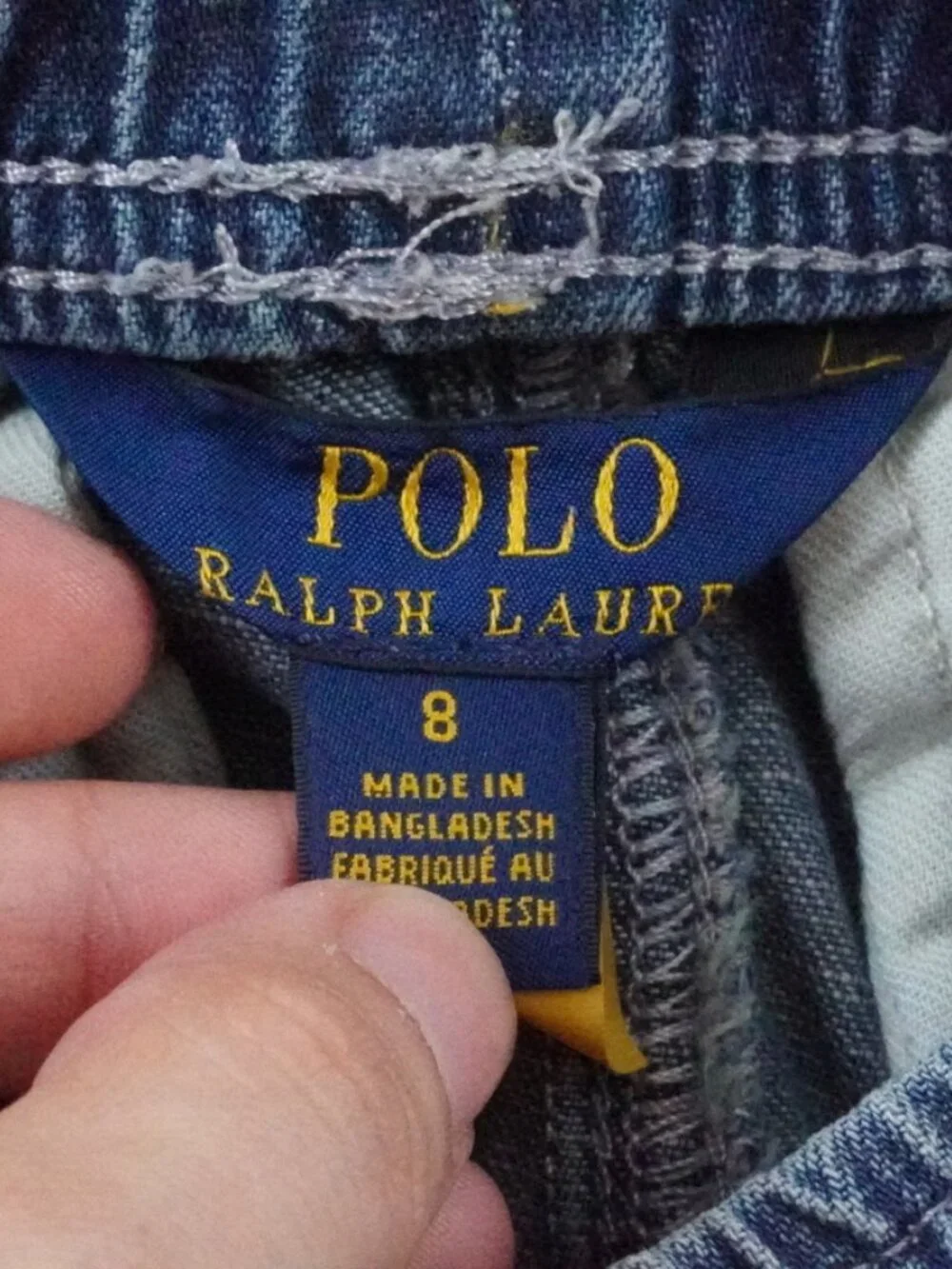 Polo Ralph Lauren Chambray Shorts Boys 8 Youth Blue